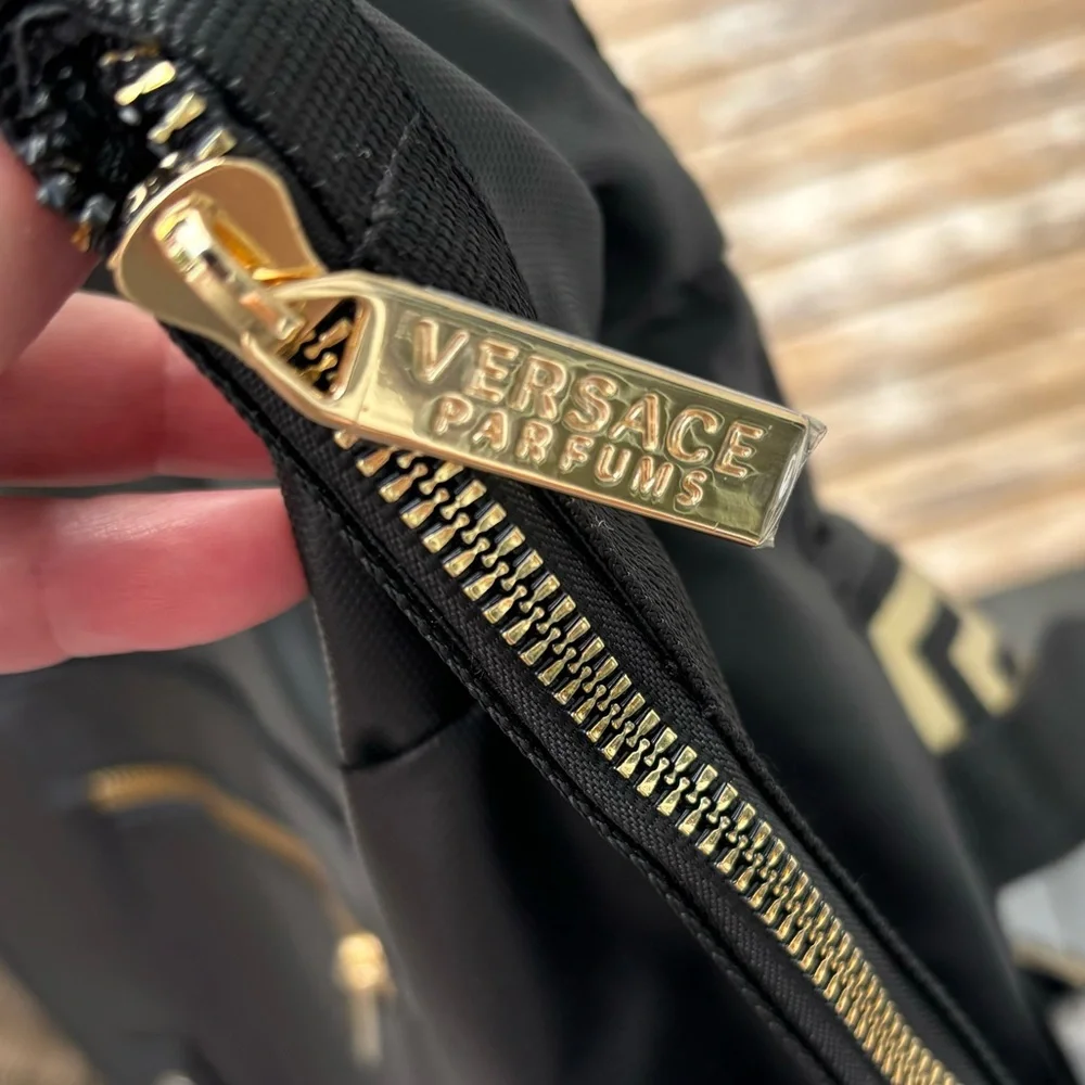Versace Parfumes black Rider Backpack knapsack fenti - Picture 6 of 11